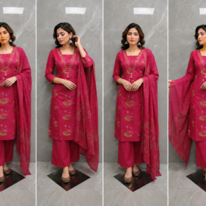 Rani Pink Cotton Suit Set